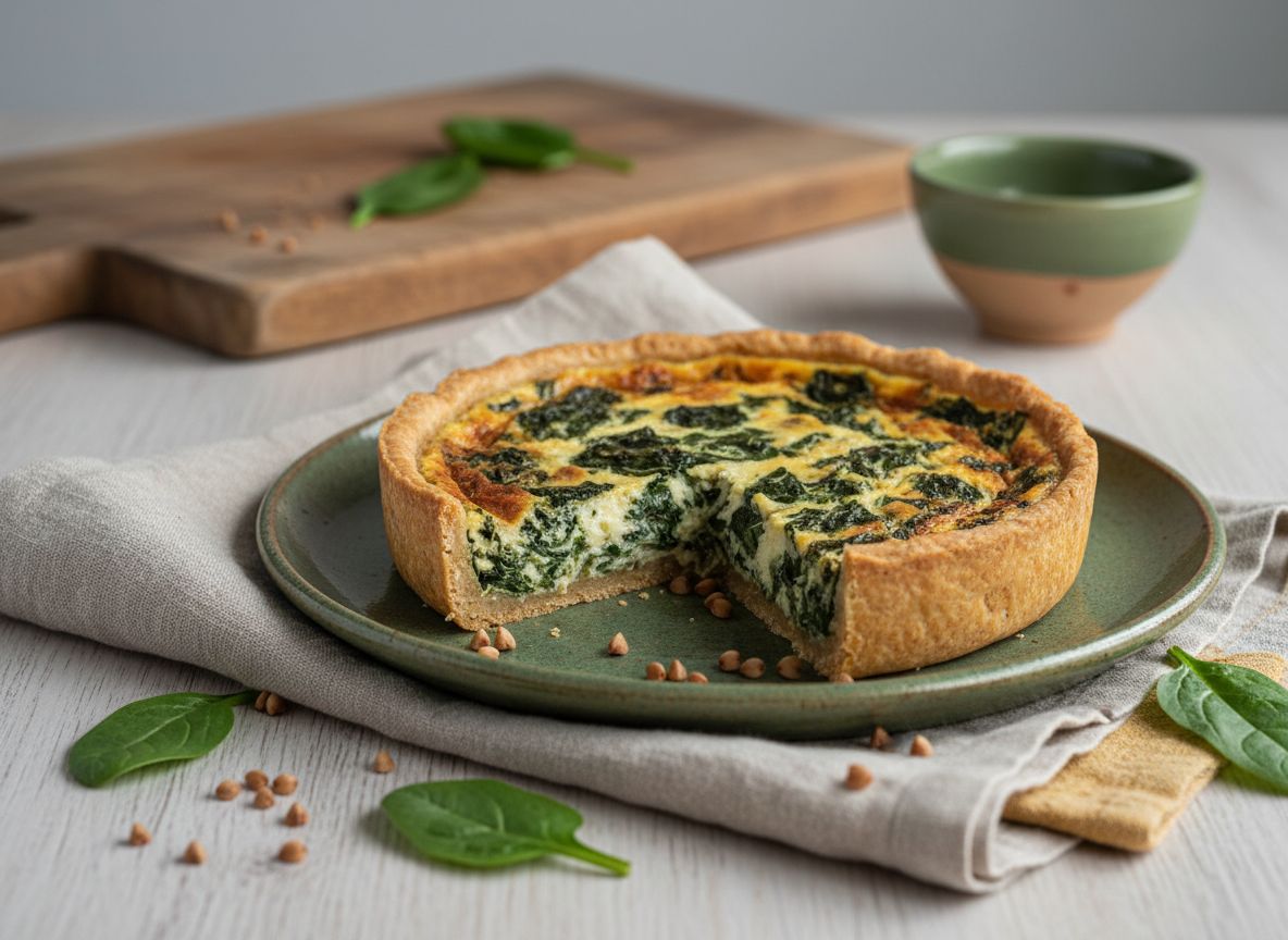 Petite quiche épinards et sarrasin